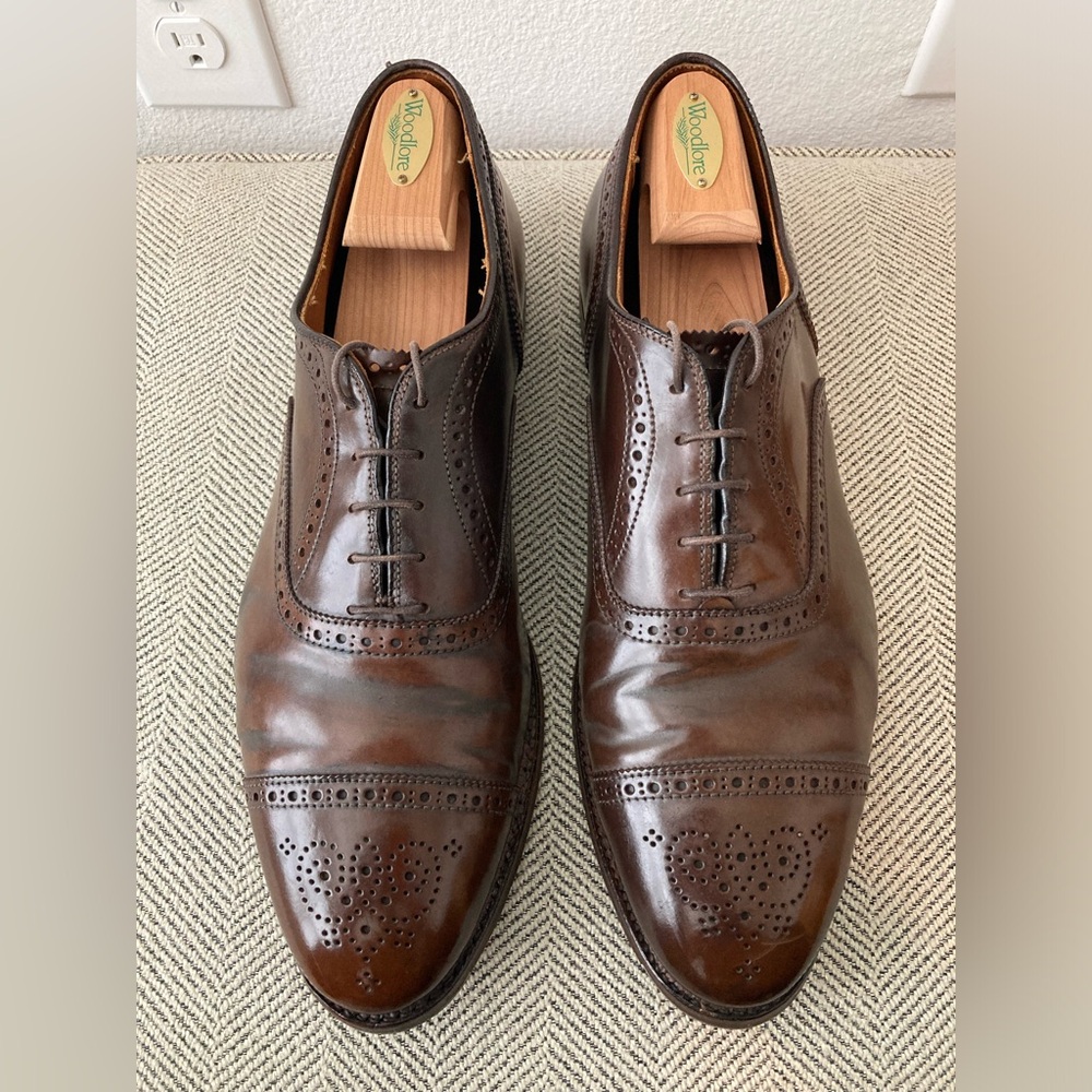 13D Alden 9084 Cigar Shell Cordovan Medallion Tip Bal Horween USA